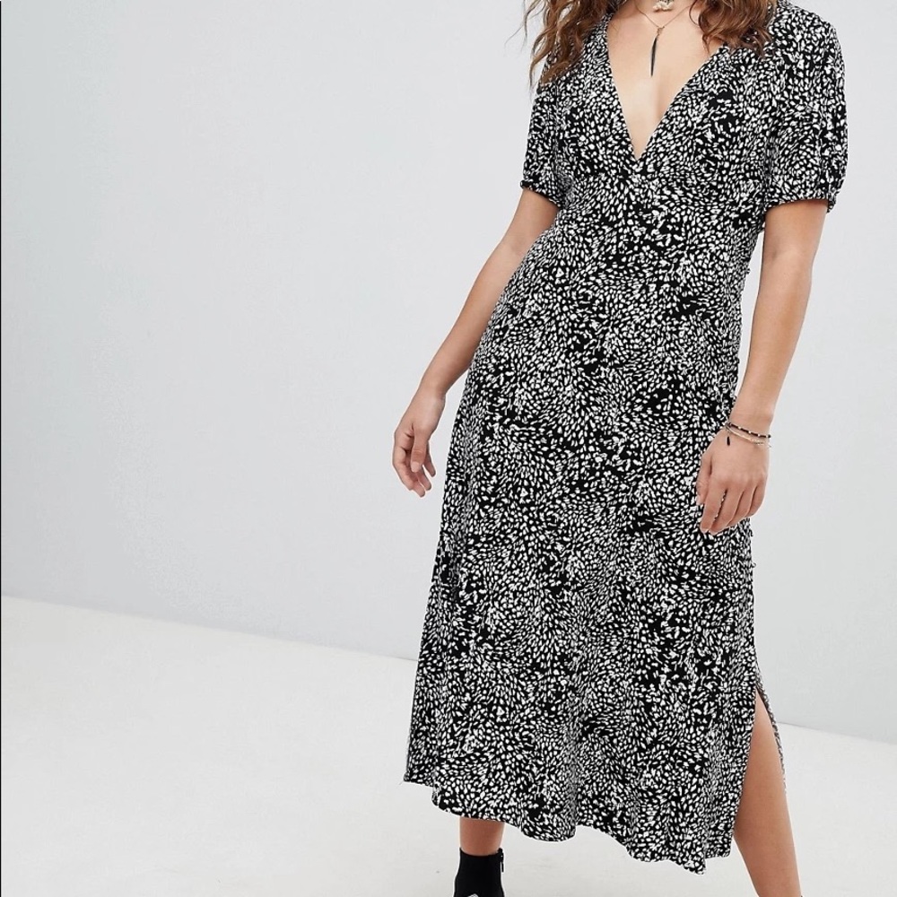 Free People Looking For Love Animal Print Maxi
